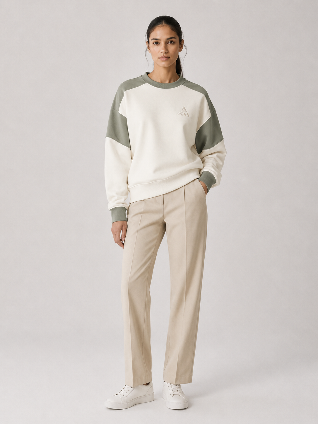 Celeste Contrast Panel Sweatshirt