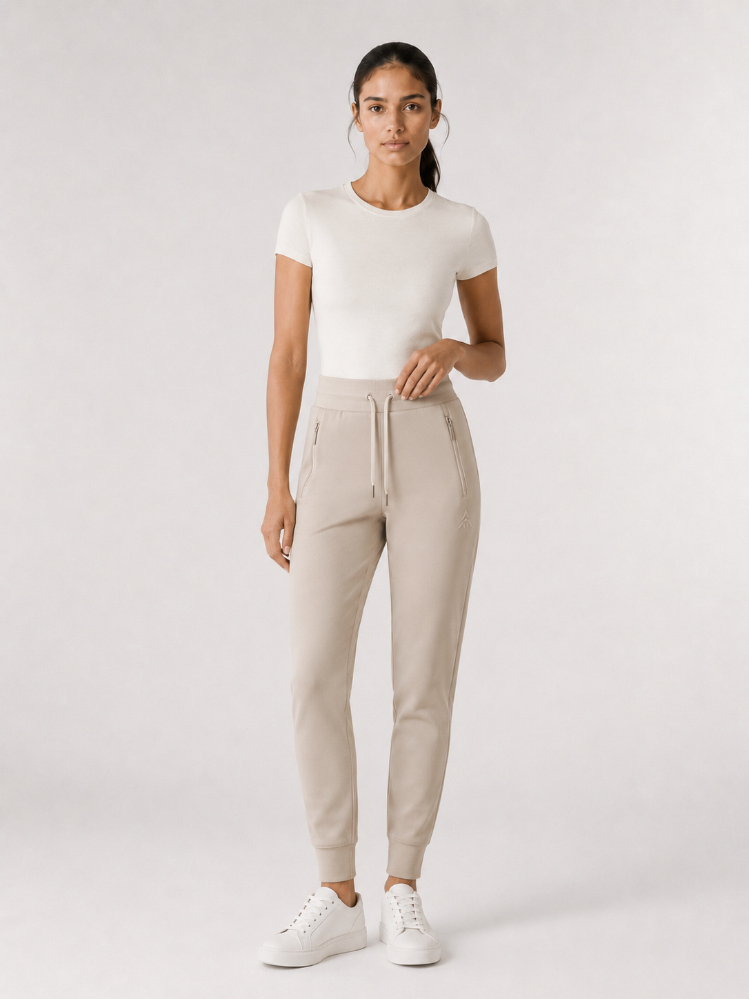 Aura Luxe High-Waist Track Pant