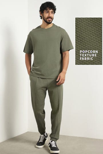 Men's Abstract Print Cuban Collar Shirt