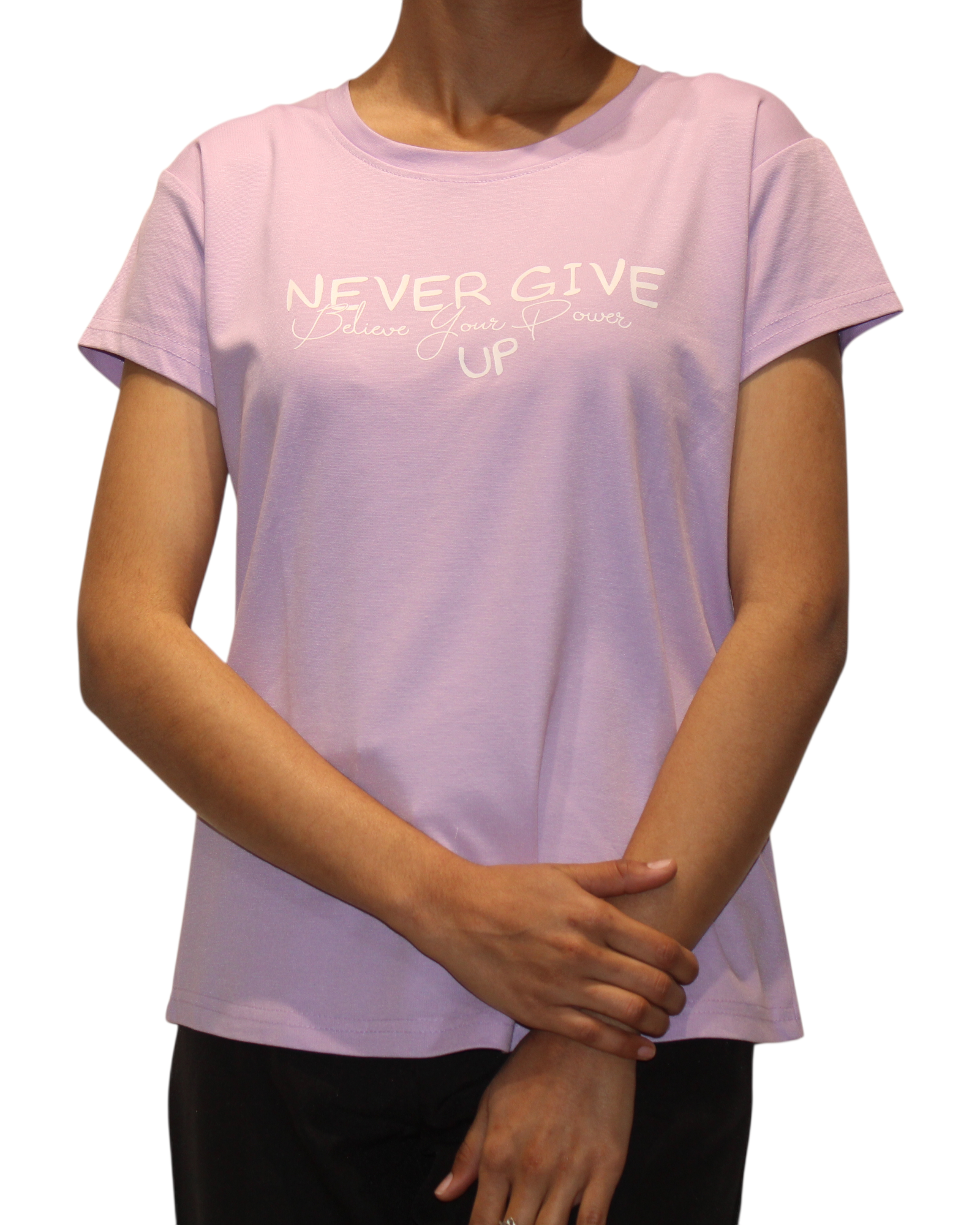 Aldos Cotton Blend Oversized Fit Half Sleeve Round Neck T-Shirt For Women